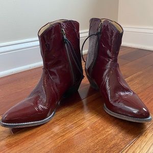 Free People Patent Leather Boots